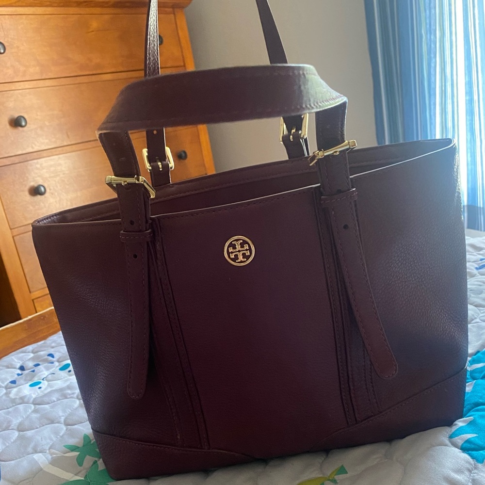 Tory Burch Burgundy tote